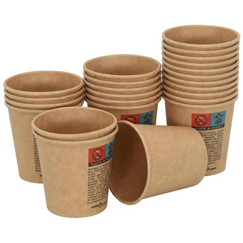 Bicchieri Da Caffè In Carta 1000 Pz 4oz 100ml Marrone - Foto 3