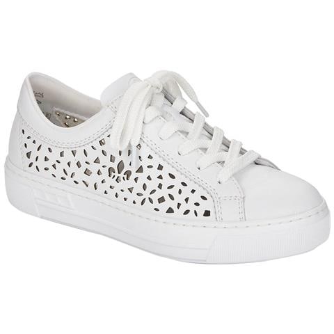 White Casual Closed Shoes Scarpe Basse Pelle Scarpe Donna Bianco Eu 37, L8831-80 - Foto 2