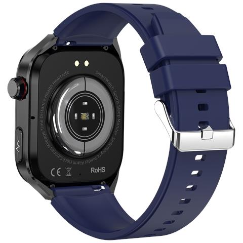 Smartwatch, Ecg, Frequenza Cardiaca, Pressione Sanguigna, Sonno, Contapassi, Cinturino In Silicone Blue - Foto 2