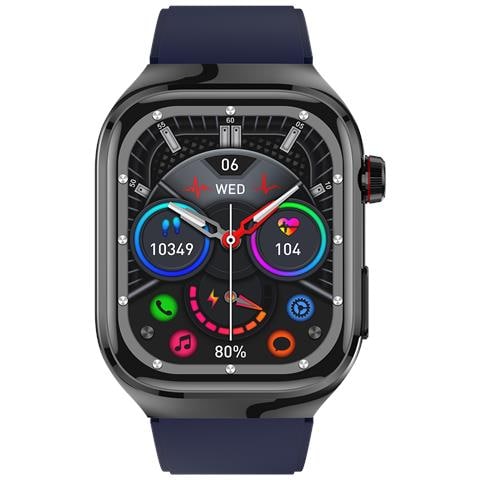 Smartwatch, Ecg, Frequenza Cardiaca, Pressione Sanguigna, Sonno, Contapassi, Cinturino In Silicone Blue - Foto 7