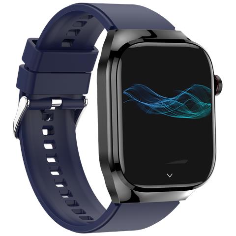 Smartwatch, Ecg, Frequenza Cardiaca, Pressione Sanguigna, Sonno, Contapassi, Cinturino In Silicone Blue - Foto 1