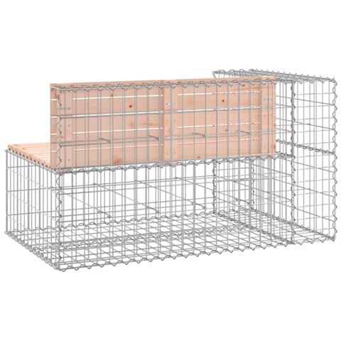 Panca Giardino Design Gabbione 122x71x65,5 cm Massello Douglas - Foto 2