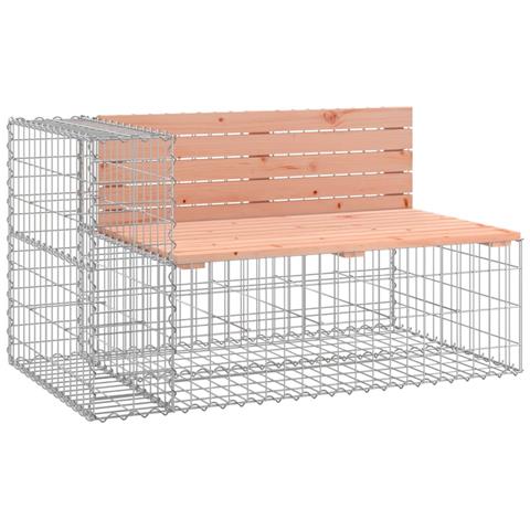 Panca Giardino Design Gabbione 122x71x65,5 cm Massello Douglas - Foto 1