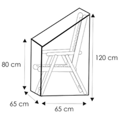 Copertura Protettiva Trasparente Sedia Regolabile, Ca.65x65x120/80 - Foto 2