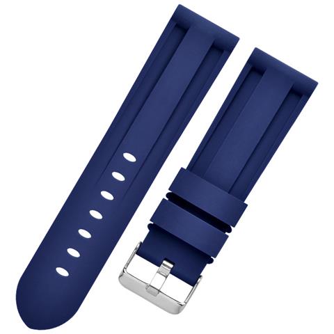 Cinturino Per Orologio In Silicone Per Panerai Luminor Marina Blue 26 Mm - Foto 1