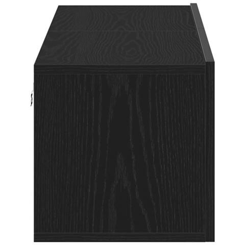 Mobile TV Rovere Nero 120x30x30,5 cm in Legno Multistrato - Foto 2