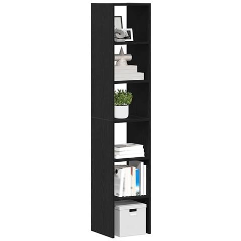 Librerie 2 Pz Impilabili Rovere Nero 30x30x80 Cm In Truciolato - Foto 1