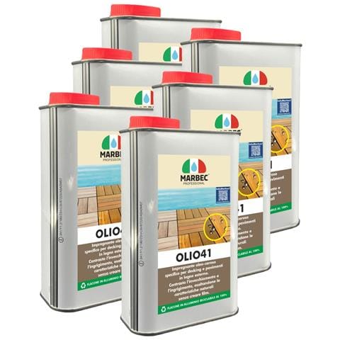 Olio41 1ltx6pz - Impregnante Per Legno Esterno - Foto 1