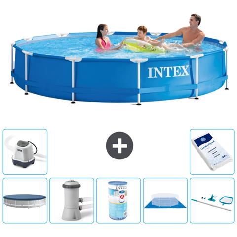 Piscina Fuori Terra - In Giro - 366x76 Cm - Blu - Include Accessori Coordinati A1568 - Foto 1