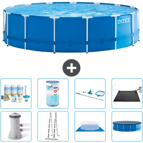 Piscina Fuori Terra - In Giro - 457x122 Cm - Blu - Include Accessori Coordinati A1806 - Foto 1
