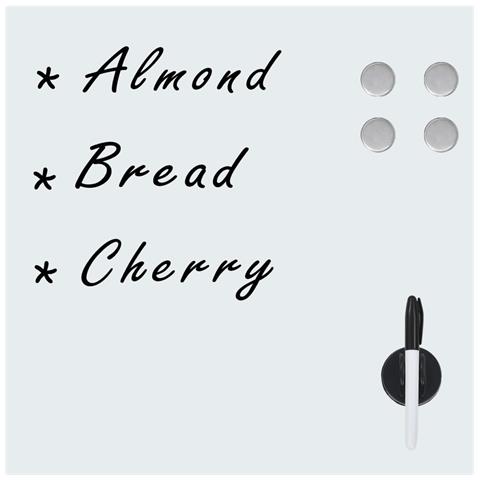 Lusso Casadino -  Lavagna Magnetica A Parete In Vetro 60x60 Cm - Foto 1