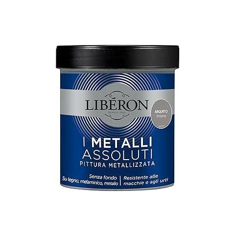 Pittura Metallizzata I Metalli Assoluti Argento Brillante 500ml - Foto 1