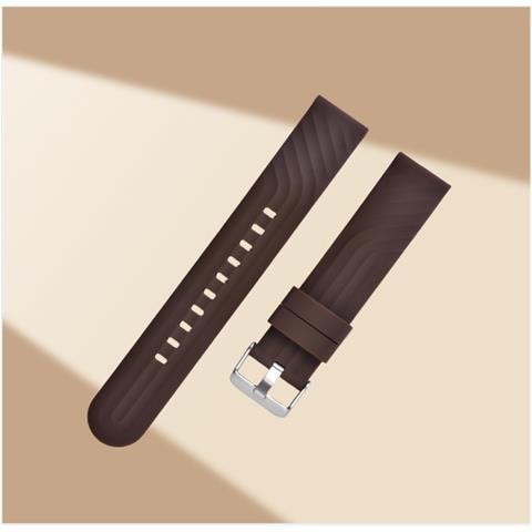 Cinturino In Silicone Per Huawei Gt3 E Iwatch 4 Brown 22 Mm - Foto 2