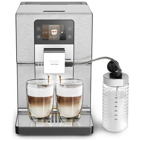 Macchina da Caffè Espresso Automatica Intuition Experience + EA877D Serbatoio 3 Lt. Potenza 1550 Watt Colore Acciaio Spazzolato - Foto 1