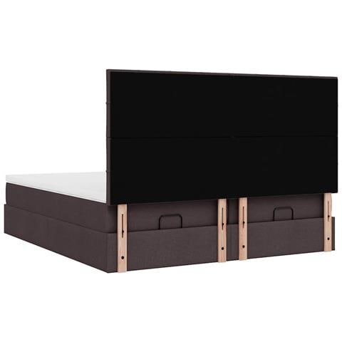 Struttura Letto Pouf con Materassi 180x200 cm in Tessuto - Foto 9