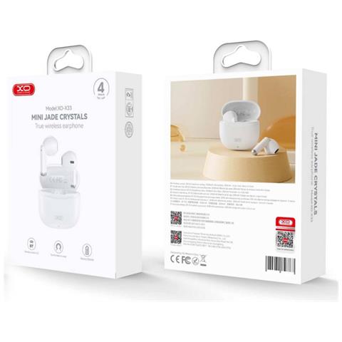 Auricolari Bluetooth 5.3 Wireless Xo X33 Con Microfono Integrato, Bianco - Foto 2