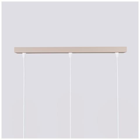 Lampada A Sospensione Karbon 3l Taupe Sl. 1774 - Minimalist Lampada A Sospensione Talpa 98x45x6.5 Cm - Foto 8