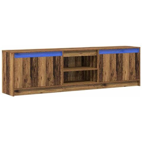 Mobile TV Marrone 180 x 34 x 50 cm Legno multistrato - Foto 1
