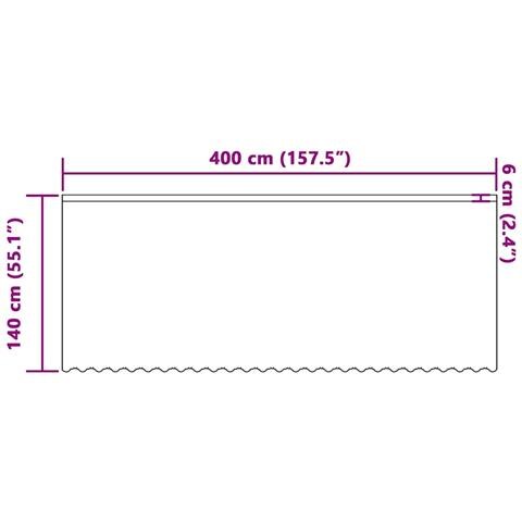 Tende con tende Bianco 500x100cm Poliestere - Foto 8