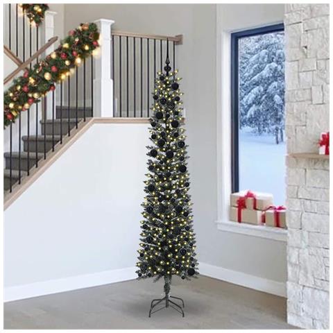 Albero di Natale artificiale con 300 LED Verde 240 cm - Foto 2