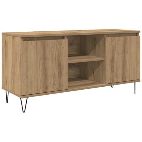 Mobile TV Rovere artigianale 104 x 35 x 50 cm Legno multistrato - Foto 1