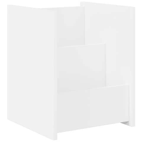 Scaffale per riviste Bianco 35 x 35 x 45 cm Legno multistrato - Foto 1