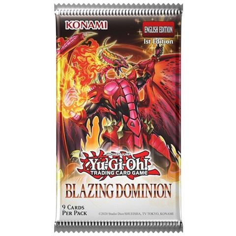 Yu-Gi-Oh! TCG: Bustina di Espansione Blazing Dominion Pz 1 Edizione Inglese - Foto 1
