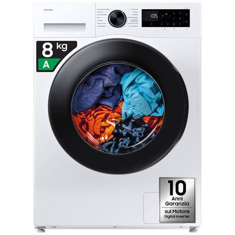 WW80FG5L32AEET lavatrice Caricamento frontale 8 kg 1200 Giri /min Bianco - Foto 2