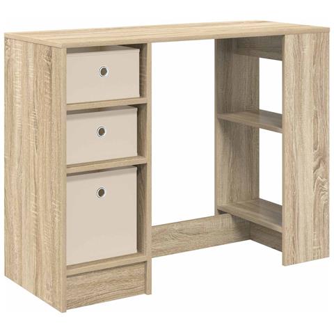 Scrivania Rovere Sonoma 100 x 40 x 75 cm Legno multistrato - Foto 1