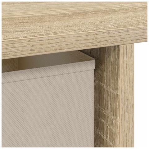 Scrivania Rovere Sonoma 100 x 40 x 75 cm Legno multistrato - Foto 9