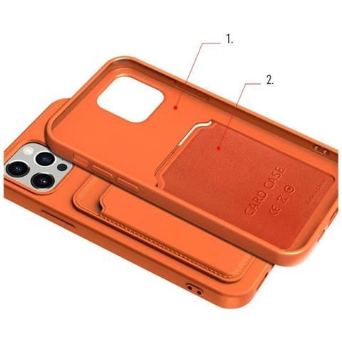 Custodia Per Carte Cover In Silicone Portafoglio Con Slot Per Carte Documenti Per Xiaomi Redmi Note 11 Pro+ 5g / 11 Pro (cina), Colore Nero - Foto 1