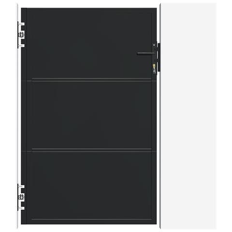 Cancello in acciaio nero opaco NALI 1M H. 160cm - Foto 3