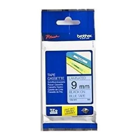 Nastro Etichette per Stampanti Nero su Blu 0.9 x 800 cm TZE521 - Foto 2