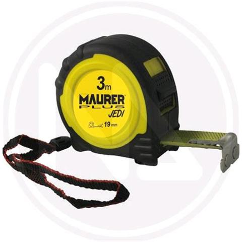 FLESSOMETRO MAURER PLUS JEDI 8 metri 25 mm in Gomma antiscivolo con calamita - Foto 1