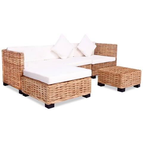 Set Divano 14 pz in Rattan Naturale - Foto 1