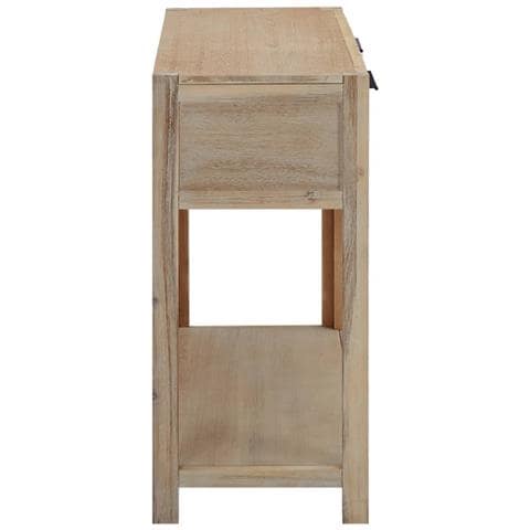Tavolo Consolle 82x33x73 Cm In Legno Massello Di Acacia - Foto 2