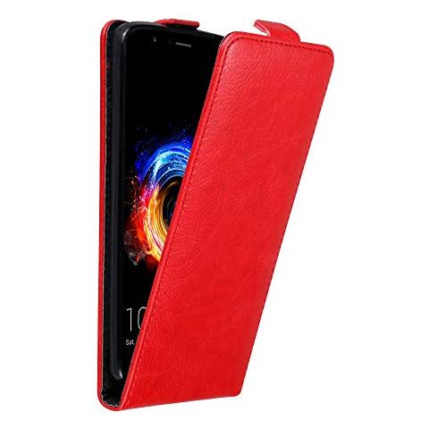 Custodia Compatibile Con Honor 8 Pro In Rosso Mela - Coperchio Protettivo In Design Flip Con Chiusura Magnetica - Foto 1