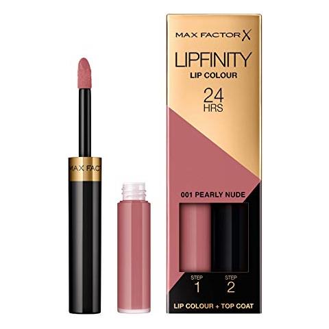 Lipfinity Lip Colour Rossetto Lunga Durata E Gloss Idratante Con Applicazione Bifase, 001 Pearly Nude, 2.3 Ml E 1.9 G - Foto 1