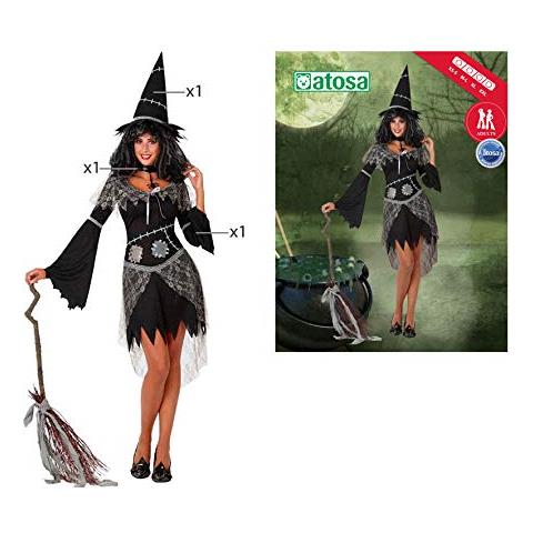 Costume Dà Strega Grigia Taglia1 Xs / S 14863 - Foto 2