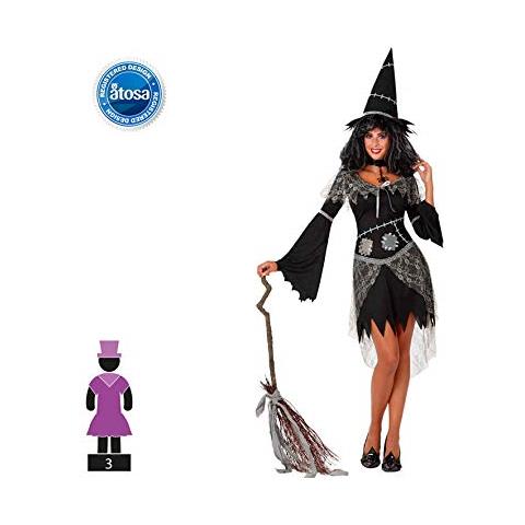 Costume Dà Strega Grigia Taglia1 Xs / S 14863 - Foto 1