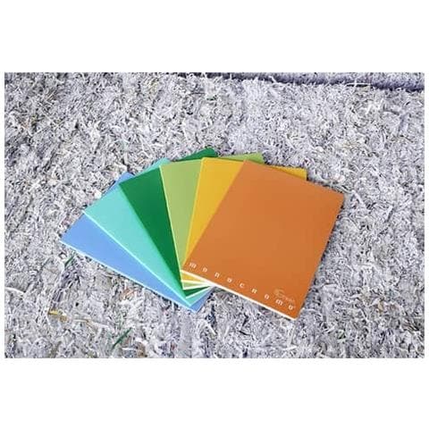 Quaderno Maxi Monocromo Green 42 Ff 80 Gr - A4 Rigatura 5m - Copertine Assortite - Conf. 10 Pezzi - 02309785m - Foto 1