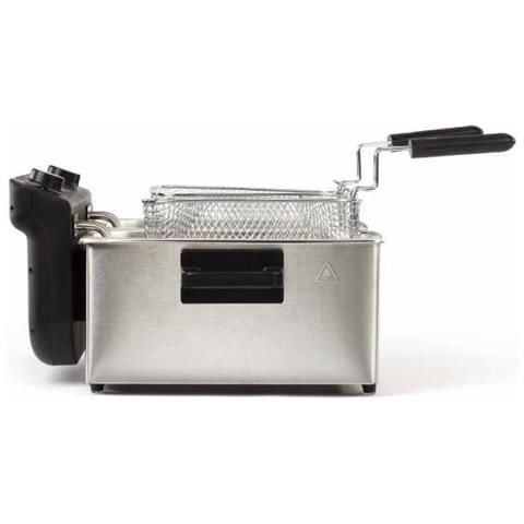 Doc217 Friggitrice Doppia 2 X 3 L In Acciaio 3300w - Nero + Grigio - Foto 1