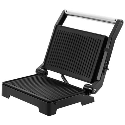 BURGER Mini Bistecchiera Elettrica 1000W con Piastre Grill Antiaderenti, Tostapane per Sandwich, Distribuzione Uniforme del Calore, Apertura a 180° - Foto 2