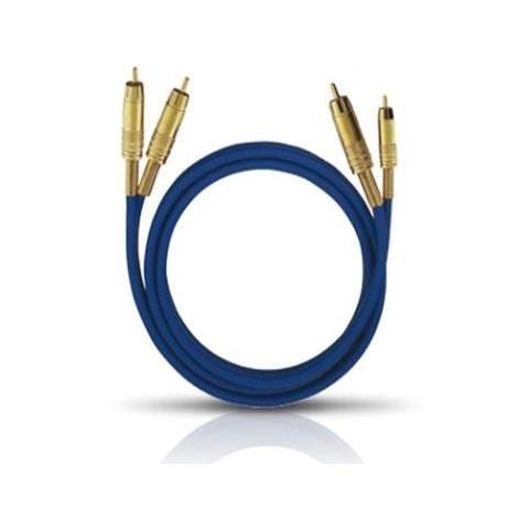 NF 1 Master Set, blue 0.5m 2 x RCA Blu cavo audio - Foto 1