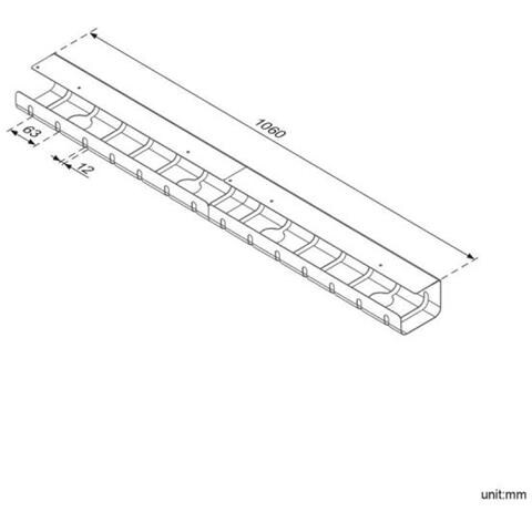 17.03.1302 Passerella in filo d'acciaio dritta Argento blindosbarra - Foto 1