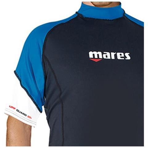 Rash Guard Loose Fit Manica Corta Uomo 3 Nero / blu - Foto 2