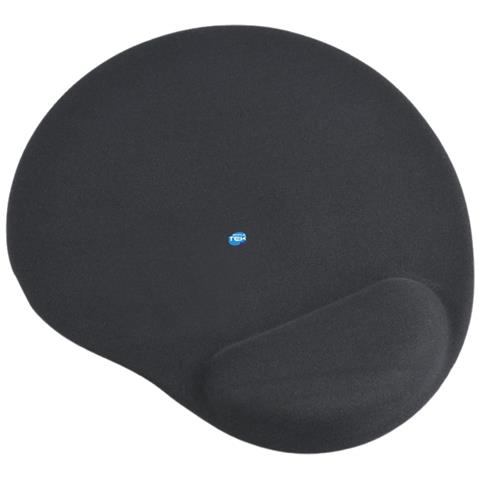 Mousepad Tappetino Mouse Con Supporto Polso Antiscivolo Ergonomico Nero - Foto 3