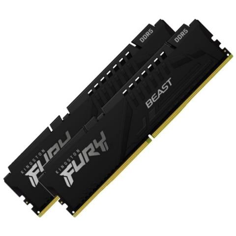 Memoria DIMM FURY Beast 16 GB (2 x 8 GB) DDR5 5200 MHz CL40 Colore Nero - Foto 3