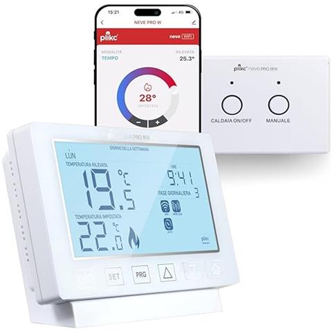 Neve Pro Rfw, Cronotermostato Digitale Wireless E Wifi, Dual Band Compatibile Con Alexa - Foto 1