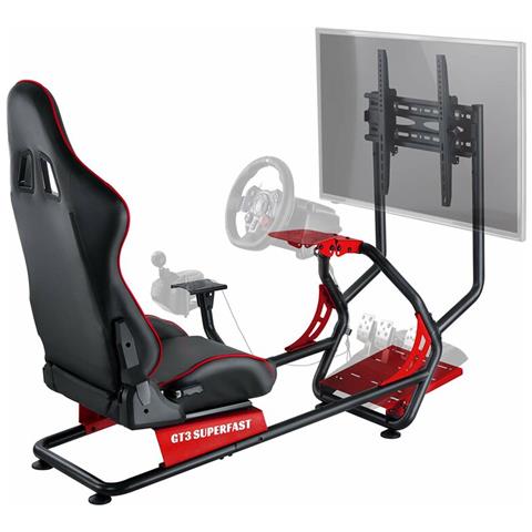 Gt3 Sf Cockpit Sedia Gaming Gt3 Sf Cockpit Nero - Foto 3